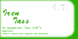 iren tass business card